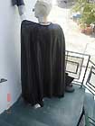 Soft Black Vinyl 4 Panel Adult Large Bat Cape