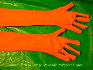 Under FX Orange Gloves