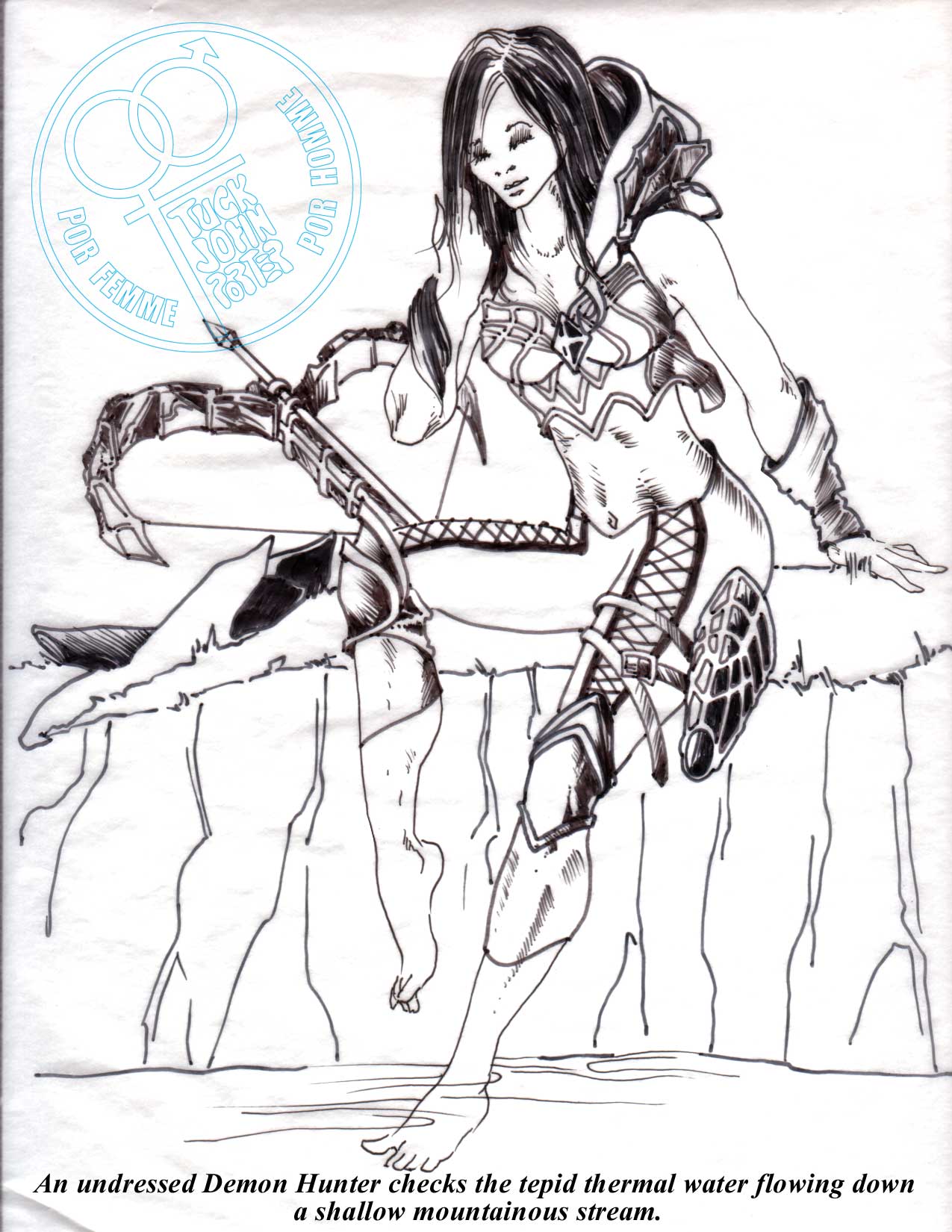 Demon Hunter Sensual Art by Designer TJP