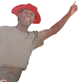 Me pointing away
